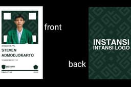 desain id card untuk magang/ppl