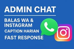 Jasa Admin Chat WhatsApp & Instagram – Fast Response & Caption Harian