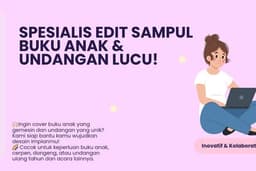 🎉 Spesialis Edit Sampul Buku Anak & Undangan Lucu!