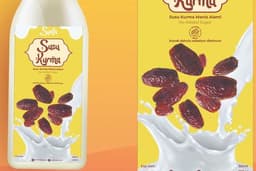 Desain Botol Susu Kurma Syafa
