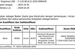 Jasa Pembuatan SBU Konstruksi dan SBUJPTL Jasa Penunjang Tenaga Listrik PMA & PMDN