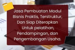 Jasa Pembuatan Modul Bisnis, Pembuatan Modul UMKM, Pembuatan Modul Digital Marketing