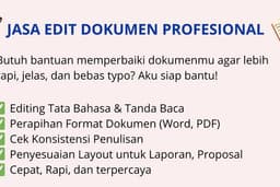 Jasa Edit & Pengetikan Dokumen