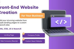 HTML, CSS, JS & ReactJS Web Design Services