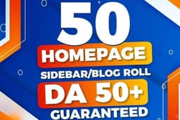 50 PERMANENT DA 50+ Sidebar-Blogroll-Footer PBN Backlinks