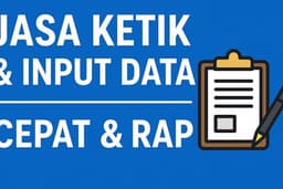 Jasa Edit Foto Profesional Jasa Ketik Cepat & Rapi Jasa Desain Undangan / Poster Jasa