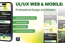 Desain UI/UX Web & Mobile App: Professional and Modern
