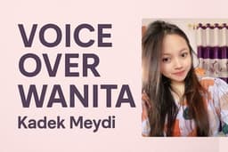 Jasa Voice Over Wanita (Commercial,youtube,tiktok,etc) Harga Terjangkau