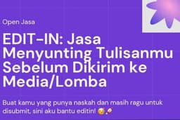 Jasa Edit & Proofread Naskah untuk Lomba dan Submit ke Media