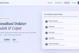 Website Sistem Web Booking Dokter Psikolog Spa Salon Padel Yoga dan lainnya