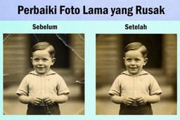 Restorasi Foto Rusak, Perbaiki Foto Lama, Foto Blur, Jadikan Berwarna