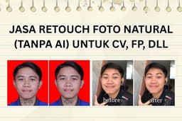 JASA RETOUCH FOTO HILANGIN JERAWAT + FLEK UNTUK FOTO CV, IJAZAH, LINKED IN, DLL MANUAL TANPA AI