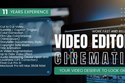Video Editor Documentary Storytelling Flow Style | YouTube | Instagram Reels | Cinematic 1080p or 4K