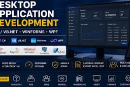Jasa Pembuatan Aplikasi Desktop C#, VB.NET, WinForms, WPF Custom Sesuai Kebutuhan