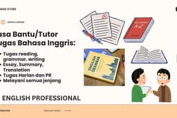 Jasa Tutor/Bantu Segala Tugas Bahasa Inggris | Semua Jenjang dan Semua Jenis Tugas Bahasa Inggris