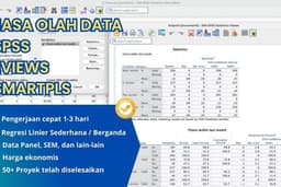 JASA OLAH DATA SPSS, EVIEWS, SMARTPLS