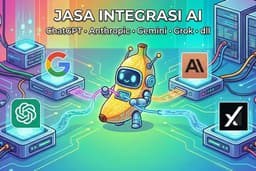 Jasa integrasi AI ChatGPT, Anthropic, Gemini, Grok dan lainnya