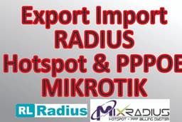 Export Import Data Radius mikrotik PPPoe & Hotspot