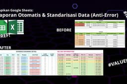 Jasa Rapikan Google Sheets: Laporan Otomatis & Standarisasi Data (Anti-Error)