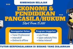 Tutor Mata Pelajaran Ekonomi & Pendidikan Pancasila untuk Ujian/TKA