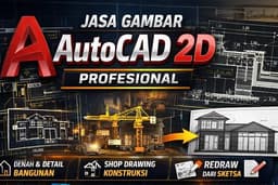 JASA GAMBAR AUTOCAD 2D PROFESIONAL (DENAH, SHOP DRAWING, DAN TEKNIK)