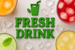Desain Logo Minuman Segar – FRESH DRINK