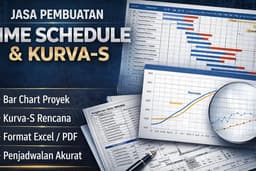 JASA PEMBUATAN TIME SCHEDULE & KURVA S PROYEK PROFESIONAL