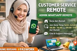 Customer Service Remote Full Time | Berpengalaman Call Center & Handling Komplain