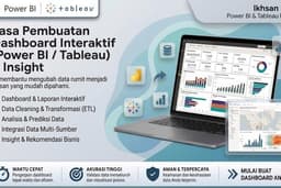 Jasa Pembuatan Dashboard Interaktif (Power BI / Tableau) | Insight & Reporting
