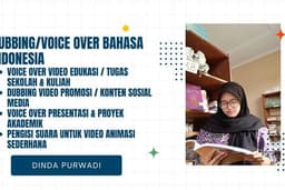 Dubbing/Voice Over Bahasa Indonesia – Pengisi Suara Video Tugas, Konten & Promosi