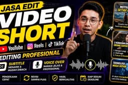 Jasa edit Video YouTube Short, Reels, Tiktok