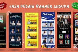 Desain Banner Wisuda/Sidang Skripsi/Lulusan Kekinian | Bebas Request & File Siap Cetak