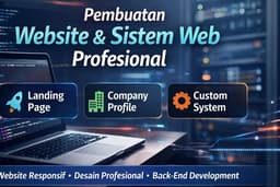 Jasa Website & Sistem Web Profesional – Landing Page, Company Profile, Custom