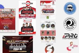 beberapa kumpulan design poster/flyer dan logo.