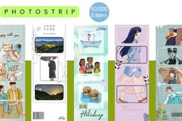Template Photostrip Holiday and Couples Version