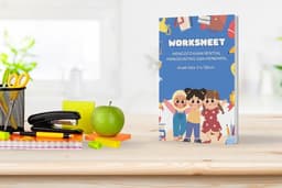 Desain cover ebook worksheet anak-anak