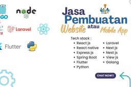 Pembuatan aplikasi berbasis Website atau Aplikasi Mobile.