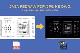 Jasa Redraw PDF/JPG ke AutoCAD DWG