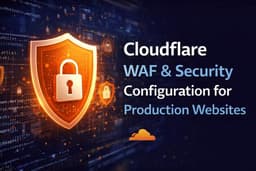 Cloudflare WAF & Security Configuration for Production Websites