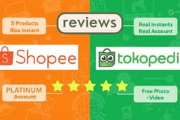 Jasa REVIEW MARKETPLACE SHOPEE / TOKOPEDIA BINTANG 5 bisa INSTANT