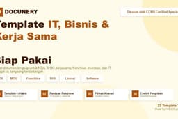 Template IT, Bisnis & Kerja Sama: NDA, MOU, JV, Franchise, SHA, Lisensi + Panduan