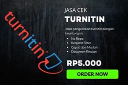 Cek Turnitin NO REPOSITORY (Rp5.000)