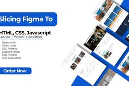 Jasa Slicing Figma ke HTML, CSS, Javascript (Pixel Perfect & Responsive)