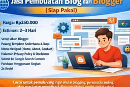 Jasa Buat Blog (Blogger) Siap Pakai Untuk Pemula