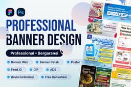 Jasa Desain Semua Jenis Banner Premium Bergaransi