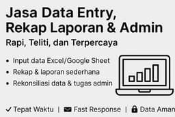 JASA DATA ENTRY | Data Entry, Rekonsiliasi Data, Laporan Sederhana dan Tugas Administrasi lainnya