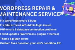 Jasa Perbaikan Website WordPress (Maintenance, Fix Error dll)
