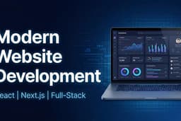 Modern Website Development | React, Next.js, Full-Stack