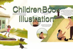 Ilustrasi buku anak style unik