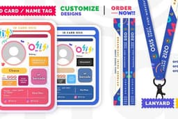 Design ID Card dan Lanyard Custom Aesthetic!!